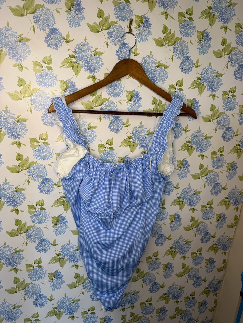 Victoria's Secret Blue Gingham One-Piece Swimsuit